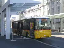 Postauto/Regie ENgelburg SG 443 908 (Volvo 8900LE) am 17.2.2019 beim Bhf. St.Gallen