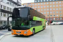VDL Futura Doppeldecker am neuen Busbahnhof in Frankfurt am Main am Hauptbahnhof Südseite am 13.04.19