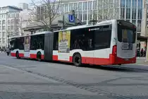 HHA 7435 (HH-YB 1435) am 29.3.2019 in der Mönckebergstr. / MB Citaro G  C2 , 3-türig, 3-achs. (EZ 2014) /