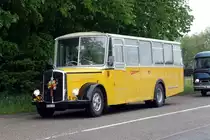 Oldtimer Saurer  PTT , 2. Europäisches Oldtimerbustreffen Wissembourg/Elsass 27.04.2019 