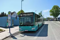 ICB Mercedes Benz Citaro 2 G Wagen 439 am 30.04.19 in Bad Vilbel Bhf auf der Linie 30