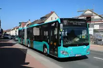 ICB Mercedes Benz Citaro 2 G Wagen 435 am 30.04.19 in Bad Vilbel Bhf auf der Linie 30
