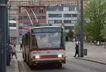 Typ Skoda Trolleybus in Usti.  26.04.2017  17:27 Uhr.