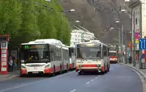 Typische Stadbusse in Usti nad Labem. 26.04.2019 17:27 Uhr.