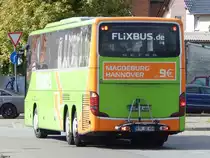 Setra 416 GT-HD von Flixbus/Wricke Touristik aus Deutschland in Neubrandenburg am 15.09.2017