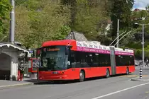 Hess Trolleybus 22, auf der Linie 12, bedient die Haltestelle beim Bärenpark. Die Aufnahme stammt vom 24.04.2019.