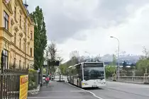 Innsbruck: Bus Nr. 891 der IVB als Schienenersatzverkehr für die Straßenbahnlinie 1 an der Haltestelle Kochstraße. Aufgenommen 6.5.2019.
