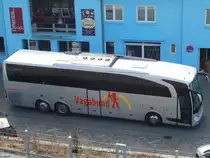 Mercedes Travego von Neubauer-Reisen aus Deutschland im Stadthafen Sassnitz am 19.03.2016