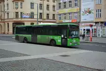 Dieser IVECO Crossway (5L1 5022 (Nr 485) fuhr am 24.09.2017 durch in Ústí nad Labem.