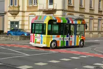 SL 3365 fährt am 03.02.2018 durch Luxemburg Stadt. Aufgenommen wurde ein Gruau Microbus.