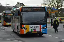 VK 1290 fährt am 03.02.2019 durch Luxemburg Stadt. Aufgenommen wurde ein VDL Citea.