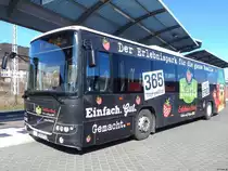 Volvo 8700 der Oppermann Transporte aus Deutschland in Sassnitz am 26.03.2016