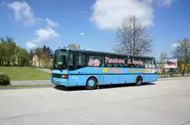 Bus Rodewisch / Bus Vogtland: Setra S 213 UL (ASZ-KM 40) vom Omnibusbetrieb E. Meichsner GmbH, aufgenommen im April 2019 am Busbahnhof von Rodewisch.