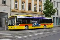 Mercedes Citaro 77, auf der Linie 37, wartet an der Endstation am Aeschenplatz. Die Aufnahme stammt vom 10.05.2019.