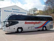 Neoplan Cityliner von Benninghoff aus Deutschland im Stadthafen Sassnitz am 12.04.2016
