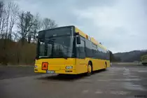 BIT-ET 463 steht am 03.02.2018 auf einen Parkplatz in Prüm. Aufgenommen wurde ein MAN Niederflurbus der zweiten Generation.