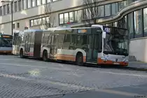 Am 05.02.2018 wurde dieser Mercedes Benz Citaro G der zweiten Generation mit dem Kennzeichen 1-HVG-087 in Brüssel gesehen.