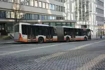 Am 05.02.2018 wurde dieser Mercedes Benz Citaro G der zweiten Generation mit dem Kennzeichen 1-HVG-087 in Brüssel gesehen.