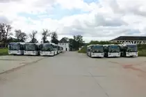 BRH ViaBus Scania Citywide am 15.06.19 in Erlensee auf dem ehemaligen Fliegerhorst der US Army. Dort stehen viele Busse von RackTours und BRHVias Bus. Ich durfte durch Nachfrage eines Mitarbeiters Fotos machen