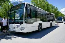 MB C2 K der LLB am 16.6.19 in Leuk, bereit als Shuttle nach Erschmatt zum Tambouren und Pfeiferfest.