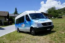 MB Sprinter 'VS 38010' der LLB am 16.6.19 in Erschmatt parkiert.