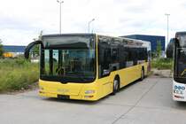 Racktours MAN Lions City am 15.06.19 in Erlensee auf dem ehemaligen Fliegerhorst der US Army. Dort stehen viele Busse von RackTours und BRHVias Bus. Ich durfte durch Nachfrage eines Mitarbeiters Fotos machen