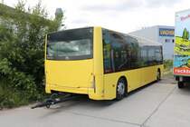 Racktours Anhänger am 15.06.19 in Erlensee auf dem ehemaligen Fliegerhorst der US Army. Dort stehen viele Busse von RackTours und BRHVias Bus. Ich durfte durch Nachfrage eines Mitarbeiters Fotos machen