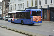 42-BHY-4 fährt am 06.02.2018 auf der Linie 5 durch Maastricht. Aufgenommen wurde ein VDL Citea.