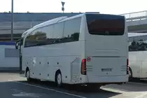 RARITÄT: Mercedes Travego SHD aus der Slowakei, Modell wurde vorrangig für den türkischen Markt produziert, Flughafen Frankfurt Juni 2019