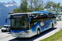 LLB Setra 415 UL 'VS 38011' der am 16.6.19 als Shuttle Bus nach Leuk unterwegs ist.