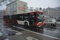 Am 06.02.2018 ist AC-HS 1255 auf der Linie 51 in Aachen unterwegs. Aufgenommen wurde ein Mercedes Benz Citaro G der zweiten Generation.