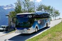 LLB Reisecar Setra 415 GT-HD 'VS 38006' als Shuttle am 16.6.19 auf dem Weg nach Leuk.