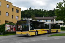 MAN NG353 Nr. 121 der STI Thun als Linie 1 an der Endhaltestelle Steffisburg Flühli