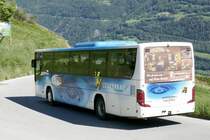 Nachschuss von der Setra 415 UL 'VS 38003' der LLB die unterwegs nach Leuk ist.