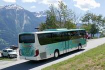 Heck der Setra 415 UL 'VS 5689' von Marty Reisen die am 16.6.19 wieder in Erschmatt ankommt.