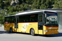 PostAuto Irisbus Crossway 12m 'VS 372 650' am 16.6.19 bei der Abfahrt in Leuk in Richtung Erschmatt um einen TPV abzuholen.