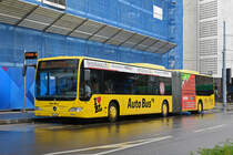 Mercedes Citaro 86 der AAGL, auf der Linie 80, wartet an der Endstation am Aeschenplatz. Die Aufnahme stammt vom 15.06.2019.