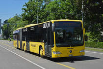 Mercedes Citaro 99 der AAGL, auf der Linie 80, fährt zur Haltestelle beim Hammermann am Aeschenplatz. Die Aufnahme stammt vom 17.06.2019.