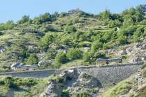 Zwei Crossway die am 16.6.19 auf der Strasse Richtung Erschmatt unterwegs sind.