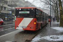 Am 06.02.2018 ist AC-L 852 auf der Linie 2 in Aachen unterwegs. Aufgenommen wurde ein Mercedes Benz Citaro G der ersten Generation.