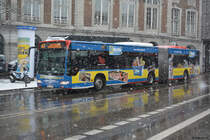 Am 06.02.2018 ist AC-L 905 auf der Linie 47 in Aachen unterwegs. Aufgenommen wurde ein Mercedes Benz Citaro G der ersten Generation Facelift.
