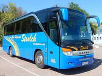 Setra 411 HD von Strolch/Konjevic aus Deutschland im Stadthafen Sassnitz am 10.05.2016