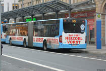 Am 10.02.2018 wurde W-SW 1074 in der Innenstadt von Wuppertal gesichtet. Aufgenommen wurde ein Mercedes Benz Citaro G Facelift.