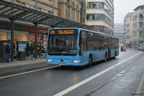 Am 10.02.2018 wurde W-SW 1079 in der Innenstadt von Wuppertal gesichtet. Aufgenommen wurde ein Mercedes Benz Citaro G Facelift.