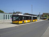 Postauto/PU Kuhn AG 334 140 (Solaris IV Urbino 18) am 7.6.2019 beim Bhf. Affoltern am Albis