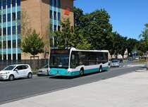 Stadtverkehr Maintal Mercedes Benz Citaro 2 Wagen 227 am 28.06.19 in Hanau Freiheitsplatz
