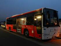 Volvo 8700 mit Radanhänger der VVR in Sassnitz am 11.05.2016