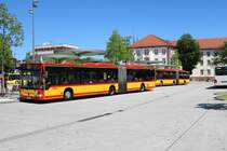 HSB Mercedes Benz Citaro 1 Facelift G Wagen 94 und Wagen xx am 28.06.19 in Hanau Freiheitsplatz 