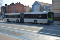 Am 02.04.2018 fuhr PM-RB 699 auf der Linie 601. Aufgenommen wurde ein Solaris Urbino 18 / Teltow Warthestraße.