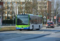 Am 02.04.2018 fuhr PM-RB 521 auf der Linie 620. Aufgenommen wurde ein Mercedes Benz Citaro der zweiten Generation / Teltow Warthestraße.
